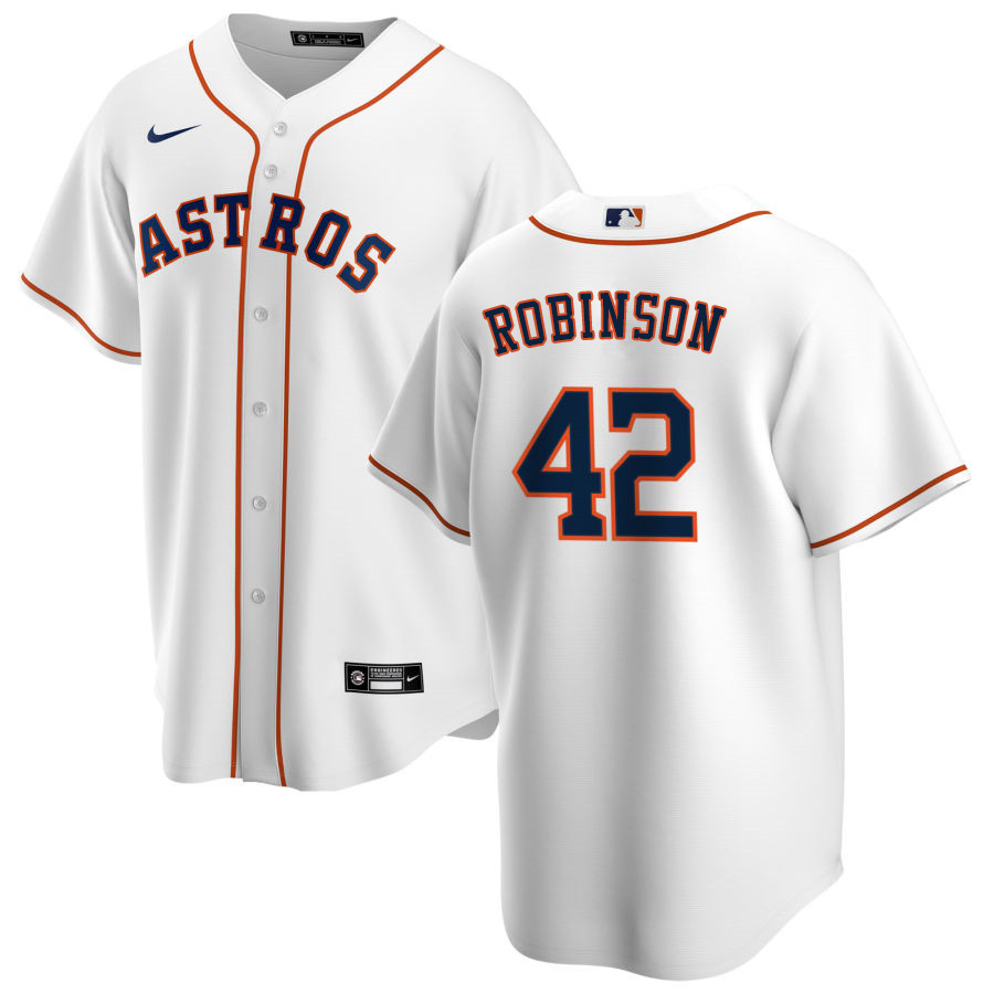 Nike Men #42 Jackie Robinson Houston Astros Baseball Jerseys Sale-White